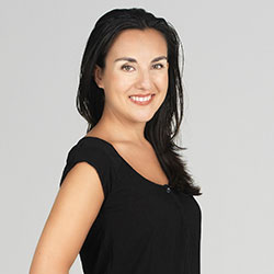 Primer plano de la actriz Paula Cifuentes